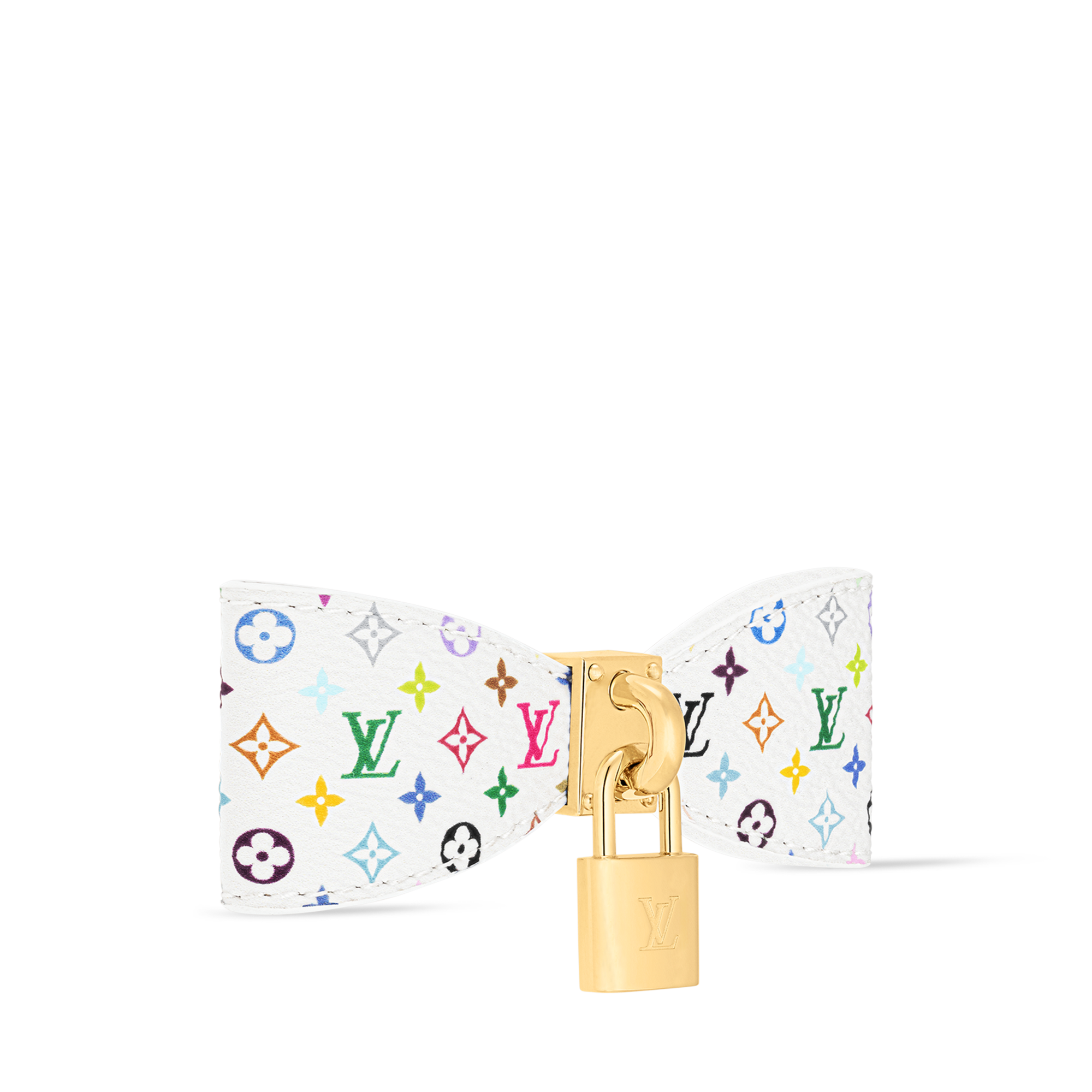 Ryo✨️ LVロゴ オブジェ白3.黒3.青1 LV x TM Monogram Multicolor Bow Barrette . - Luxury Fashion